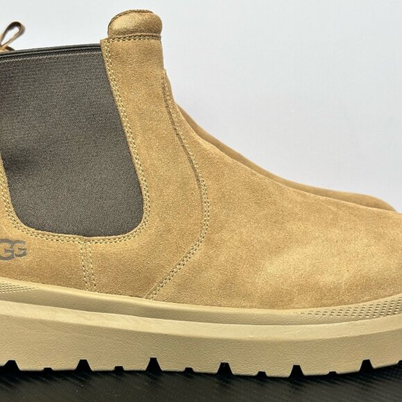 UGG Non-Slip Sheepskin Womens Brown Snow Boots - Picture 4 of 9